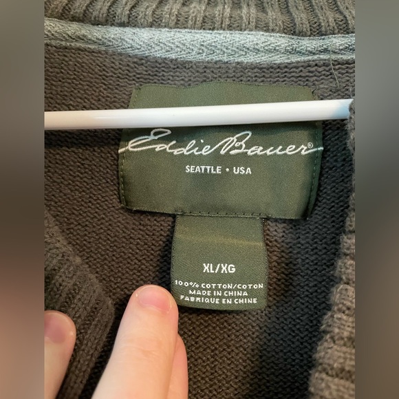 Eddie Bauer Collar Pullover Sweatshirt - Picture 3 of 3